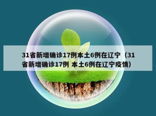 31省新增确诊17例本土6例在辽宁（31省新增确诊17例 本土6例在辽宁疫情）